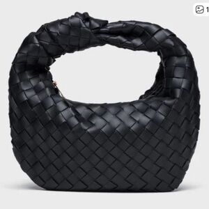 Anthropologie black woven bag